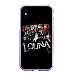 Чехол iPhone XS Max матовый The best of Louna, цвет: 3D-сиреневый