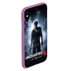 Чехол iPhone XS Max матовый Uncharted 4: A Thief's End, цвет: 3D-фиолетовый — фото 2