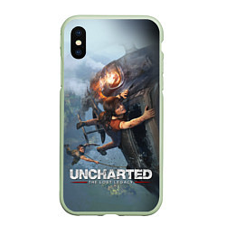 Чехол iPhone XS Max матовый Uncharted: The Lost Legacy, цвет: 3D-салатовый