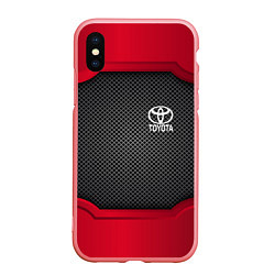 Чехол iPhone XS Max матовый Toyota: Metal Sport, цвет: 3D-баблгам