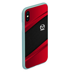 Чехол iPhone XS Max матовый Mazda: Red Sport, цвет: 3D-мятный — фото 2