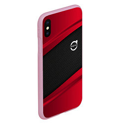 Чехол iPhone XS Max матовый Volvo: Red Sport, цвет: 3D-розовый — фото 2