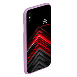 Чехол iPhone XS Max матовый Citroen: Red sport, цвет: 3D-сиреневый — фото 2