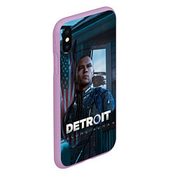 Чехол iPhone XS Max матовый Detroit: Markus, цвет: 3D-сиреневый — фото 2