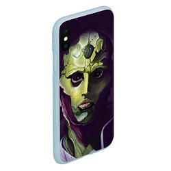 Чехол iPhone XS Max матовый Thane Krios, цвет: 3D-голубой — фото 2