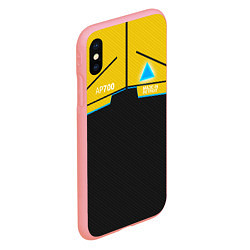 Чехол iPhone XS Max матовый Detroit: AP700 Yellow & Black, цвет: 3D-баблгам — фото 2