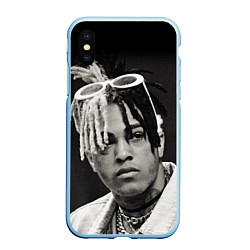 Чехол iPhone XS Max матовый XXXTentacion, цвет: 3D-голубой