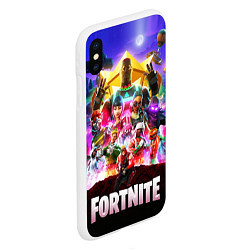 Чехол iPhone XS Max матовый Fortnite: Battle Royale, цвет: 3D-белый — фото 2