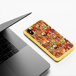 Чехол iPhone XS Max матовый Hey Girl, цвет: 3D-желтый — фото 2