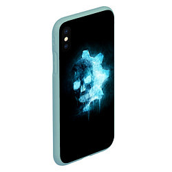 Чехол iPhone XS Max матовый Gears of War: Death Shadow, цвет: 3D-мятный — фото 2