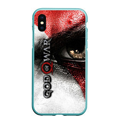 Чехол iPhone XS Max матовый God of War: Kratos, цвет: 3D-мятный