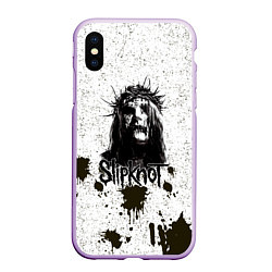 Чехол iPhone XS Max матовый Slipknot Demon, цвет: 3D-сиреневый