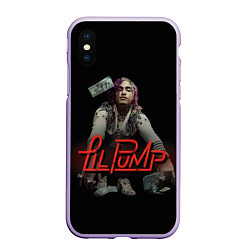 Чехол iPhone XS Max матовый Lil Pump, цвет: 3D-светло-сиреневый