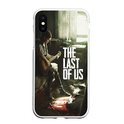 Чехол iPhone XS Max матовый The Last of Us: Guitar Music, цвет: 3D-белый