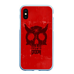 Чехол iPhone XS Max матовый DOOM: Devil Skull