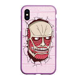 Чехол iPhone XS Max матовый Colossal Titan