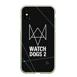 Чехол iPhone XS Max матовый Watch Dogs 2: Tech Geometry