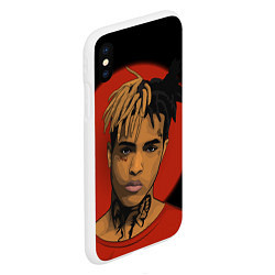 Чехол iPhone XS Max матовый XXXTentacion: Red Sun, цвет: 3D-белый — фото 2