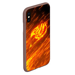 Чехол iPhone XS Max матовый NATSU DRAGNEEL, цвет: 3D-коричневый — фото 2