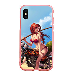 Чехол iPhone XS Max матовый Fairy Tail Girl, цвет: 3D-баблгам