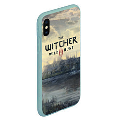 Чехол iPhone XS Max матовый The Witcher 3: Wild Hunt, цвет: 3D-мятный — фото 2