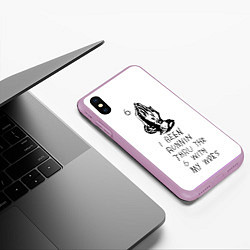 Чехол iPhone XS Max матовый Drake - Know yourself, цвет: 3D-сиреневый — фото 2