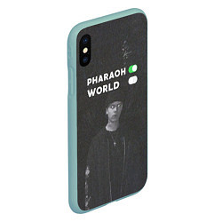 Чехол iPhone XS Max матовый Pharaon On, World Off, цвет: 3D-мятный — фото 2