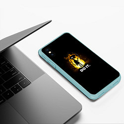 Чехол iPhone XS Max матовый Disenchantment: Do it, цвет: 3D-мятный — фото 2