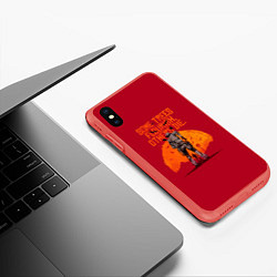 Чехол iPhone XS Max матовый Some trees flourish, цвет: 3D-красный — фото 2
