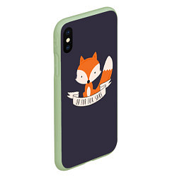 Чехол iPhone XS Max матовый For Fox Sake, цвет: 3D-салатовый — фото 2