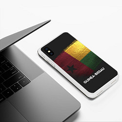 Чехол iPhone XS Max матовый Guinea-Bissau Style, цвет: 3D-белый — фото 2