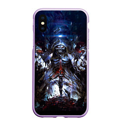 Чехол iPhone XS Max матовый Overlord, цвет: 3D-сиреневый