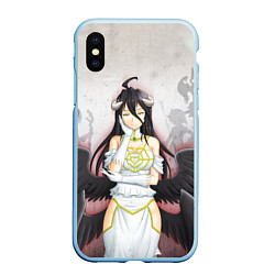 Чехол iPhone XS Max матовый Overlord Albedo, цвет: 3D-голубой