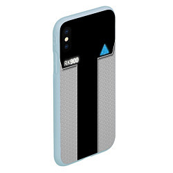 Чехол iPhone XS Max матовый Detroit RK900, цвет: 3D-голубой — фото 2