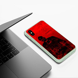 Чехол iPhone XS Max матовый STALKER 2, цвет: 3D-салатовый — фото 2