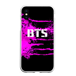 Чехол iPhone XS Max матовый Bangtan Boys, цвет: 3D-белый