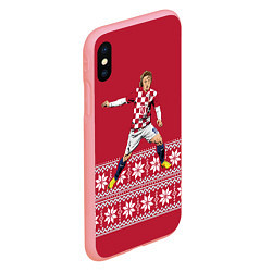 Чехол iPhone XS Max матовый Luka Modric, цвет: 3D-баблгам — фото 2