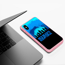 Чехол iPhone XS Max матовый RDR 2: Blue Style, цвет: 3D-баблгам — фото 2