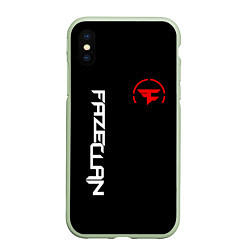 Чехол iPhone XS Max матовый FaZe Clan: E-Sports, цвет: 3D-салатовый