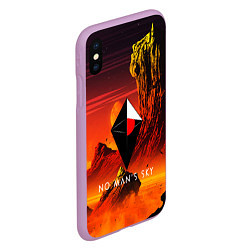 Чехол iPhone XS Max матовый No Man's Sky: Red Dust, цвет: 3D-сиреневый — фото 2