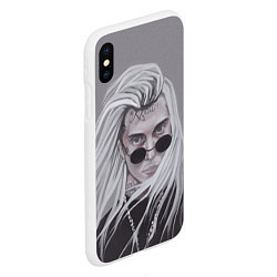 Чехол iPhone XS Max матовый Ghostemane, цвет: 3D-белый — фото 2