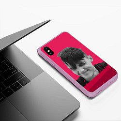 Чехол iPhone XS Max матовый Тима Белорусских, цвет: 3D-сиреневый — фото 2