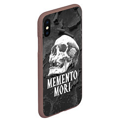 Чехол iPhone XS Max матовый Memento Mori, цвет: 3D-коричневый — фото 2