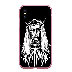 Чехол iPhone XS Max матовый Ghostemane: Devil, цвет: 3D-розовый