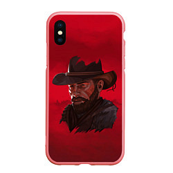 Чехол iPhone XS Max матовый Red Dead Redemption, цвет: 3D-баблгам