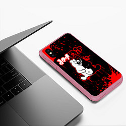 Чехол iPhone XS Max матовый MONOKUMA Despair, цвет: 3D-малиновый — фото 2