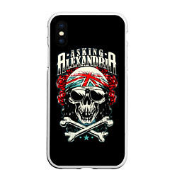 Чехол iPhone XS Max матовый Asking Alexandria: Alone In A Room, цвет: 3D-белый