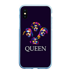 Чехол iPhone XS Max матовый Queen: Fan Art, цвет: 3D-голубой