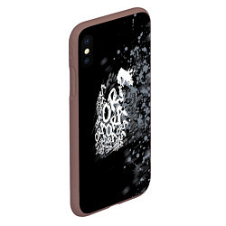 Чехол iPhone XS Max матовый JoJo, цвет: 3D-коричневый — фото 2