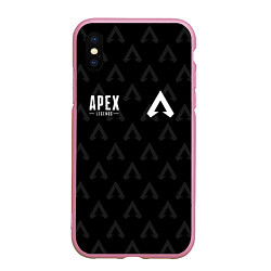 Чехол iPhone XS Max матовый Apex Legends: E-Sports, цвет: 3D-розовый